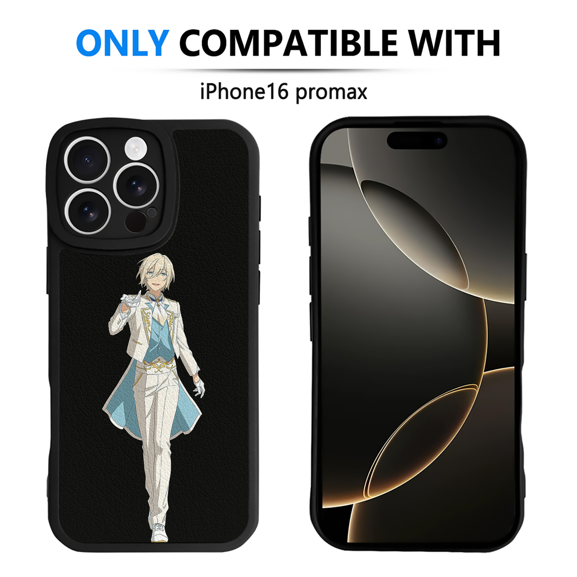 （画像用） あんさんぶるスターズ! Ensemble Stars 【iPhone 16シリーズ対応】シリコンスマホケース（レザー調） 材質：シリコン
